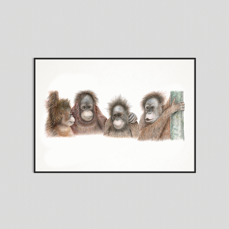 Girlfriends - Fine art print