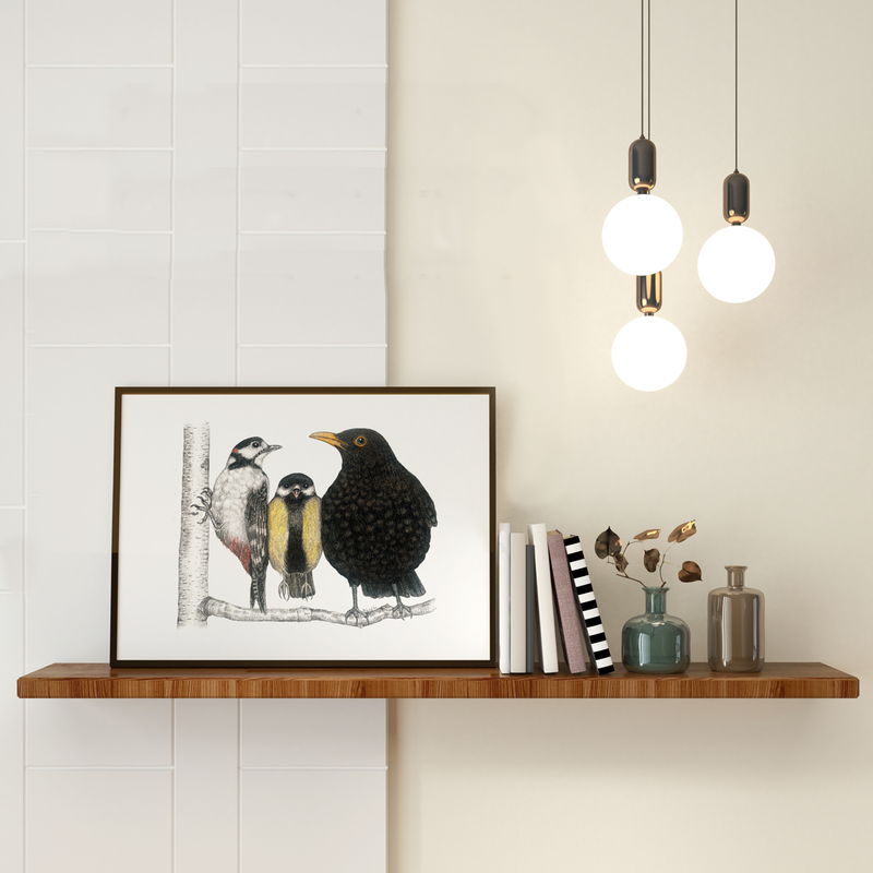 Morning conversation - Fine art print