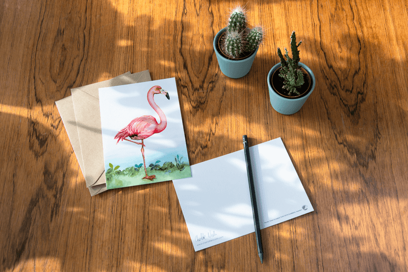 flamingo card