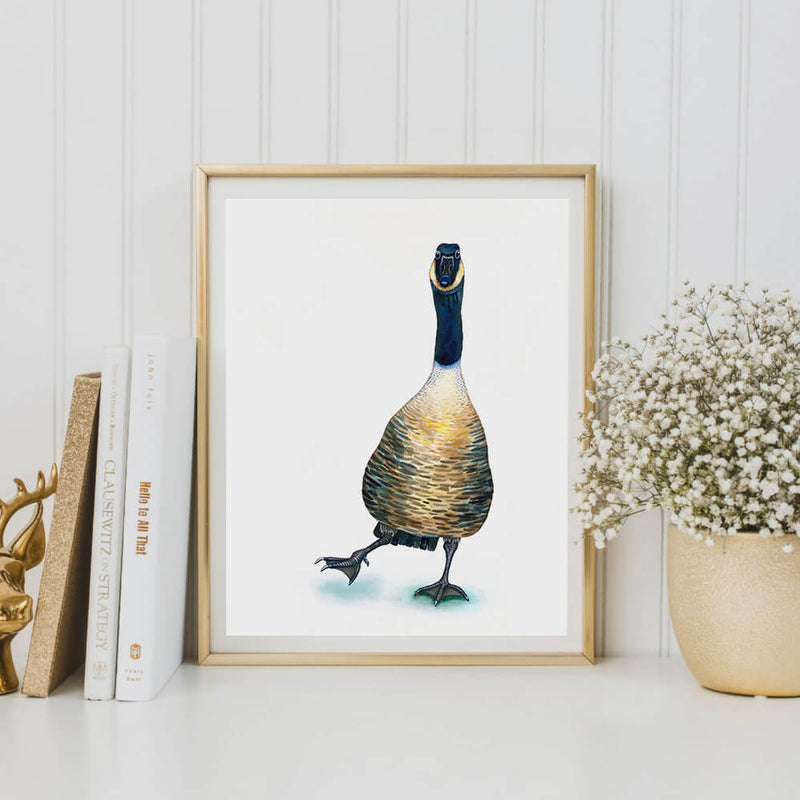 gus the goose art print