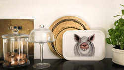 oscar the pig on tray